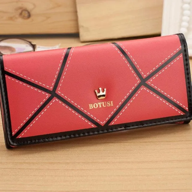 2016 New Arrival Luxury Womens Wallets And Purses Pu Leather Long Wallets Women Clutch Purse For