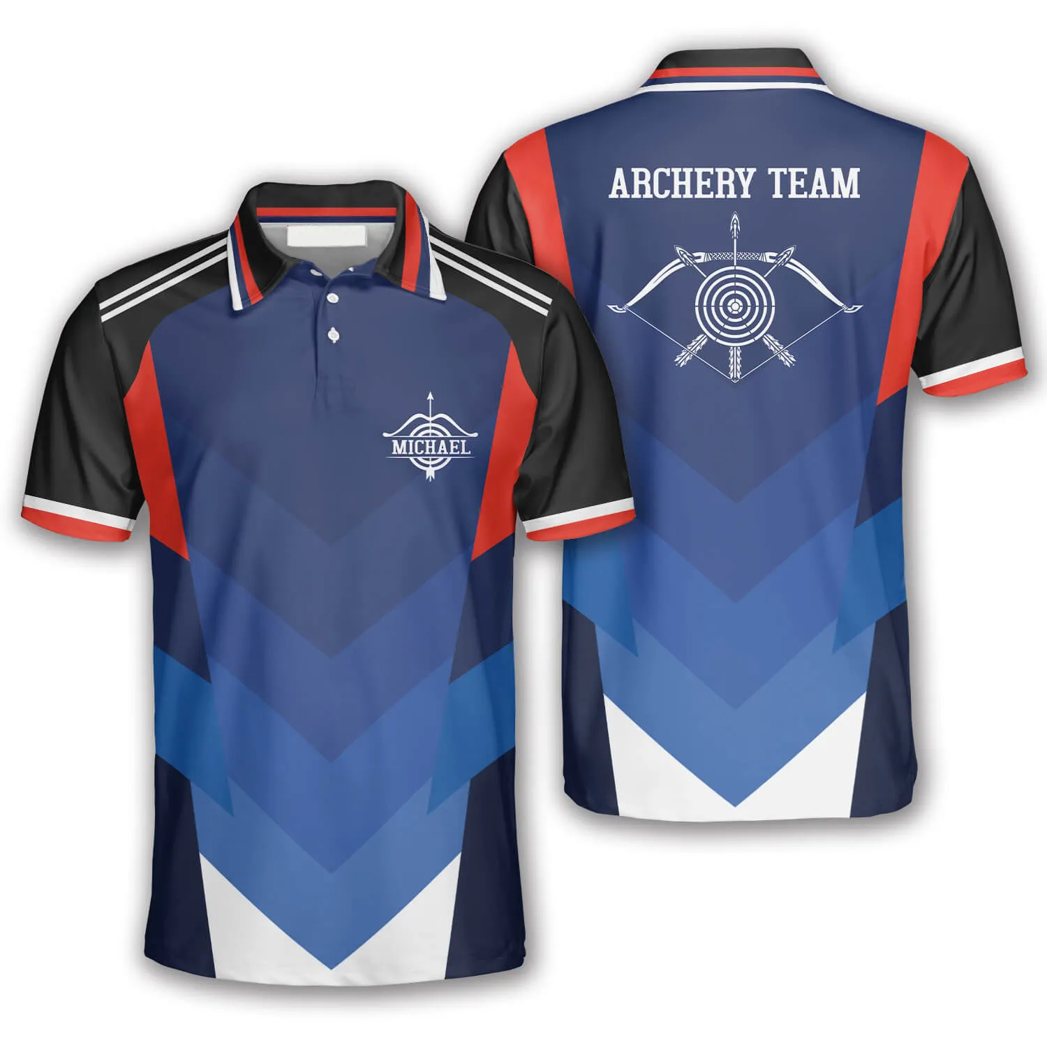 3D All Over Print Archery Superior Custom Archery Polo Shirts For Men, Idea Gift for Archery Lover