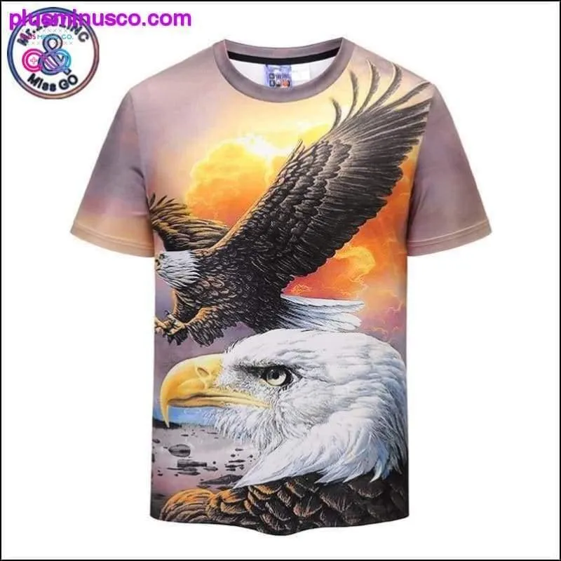 3D Eagle Casual Unisex Tee