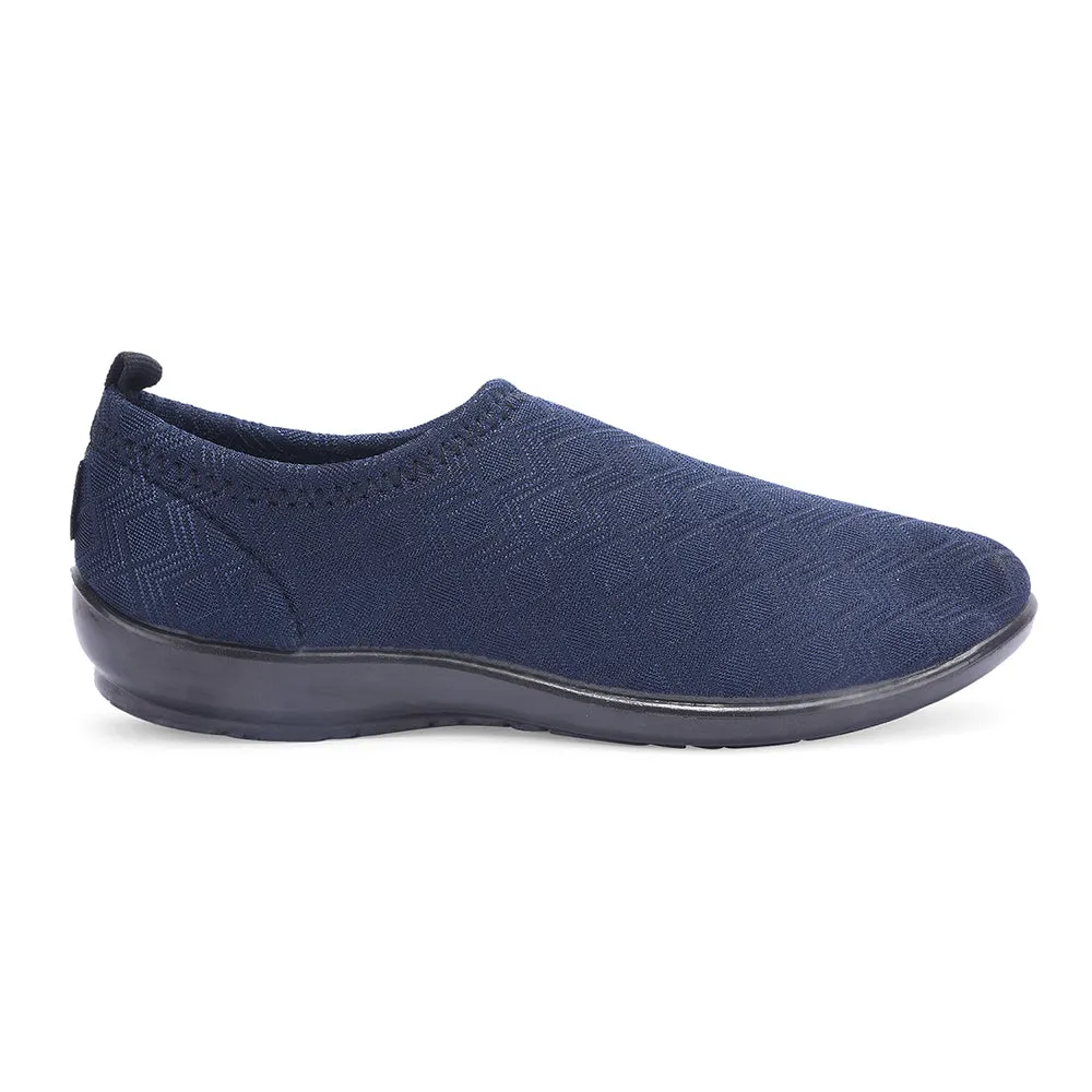 A-HA By Liberty MARINA-205 Women Casual Navy Blue Ballerina Shoes