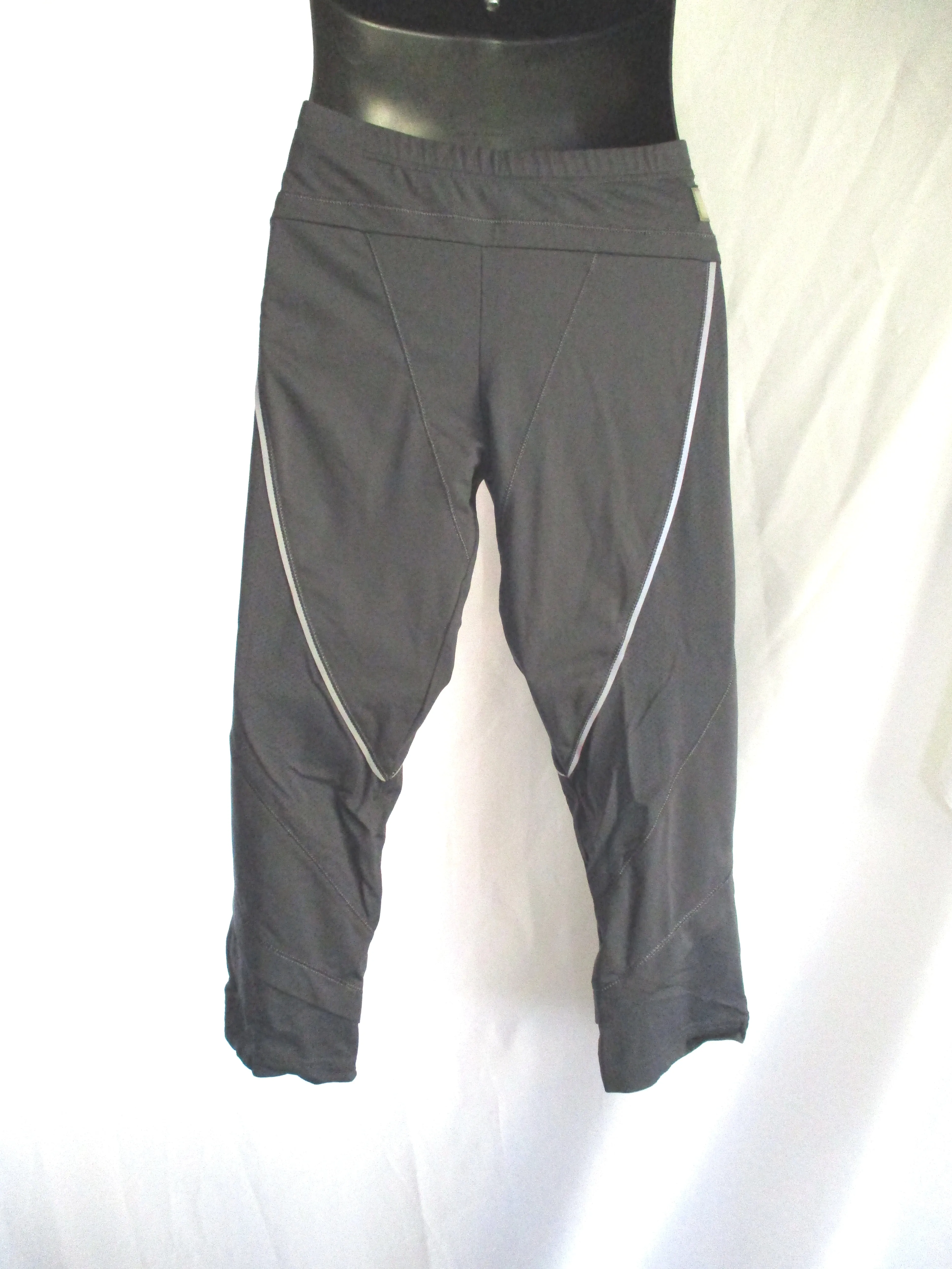 ADIDAS STELLA MCCARTNEY 3/4 RUN TIGHT Legging 42 GREY GRAY Pant Capri