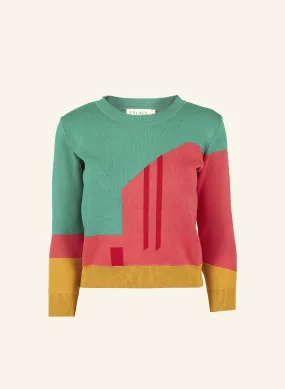 Alba - Pink Mexican Architecture Jumper