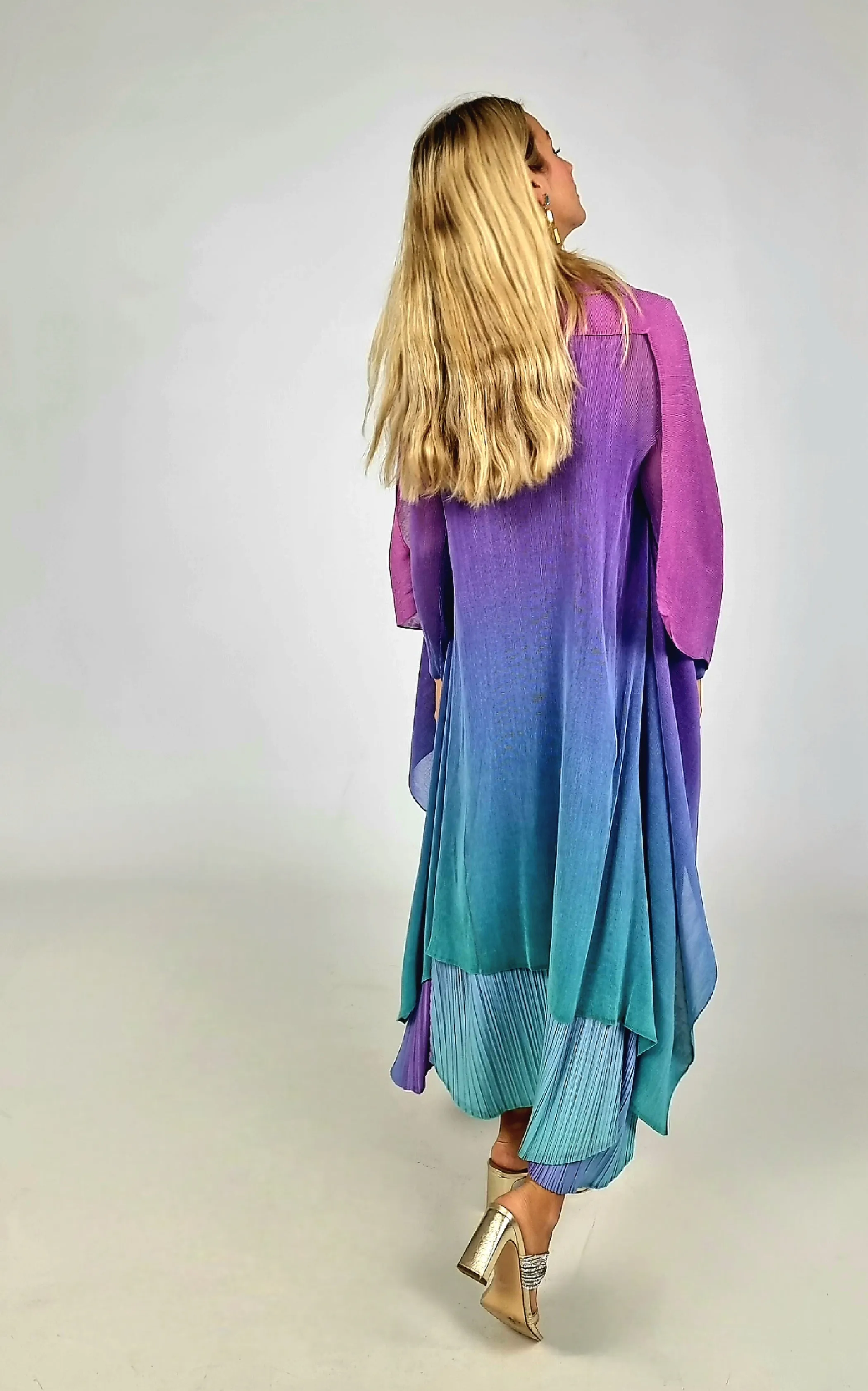 Alquema Northern Light Long Estrella Dress And Collare Coat