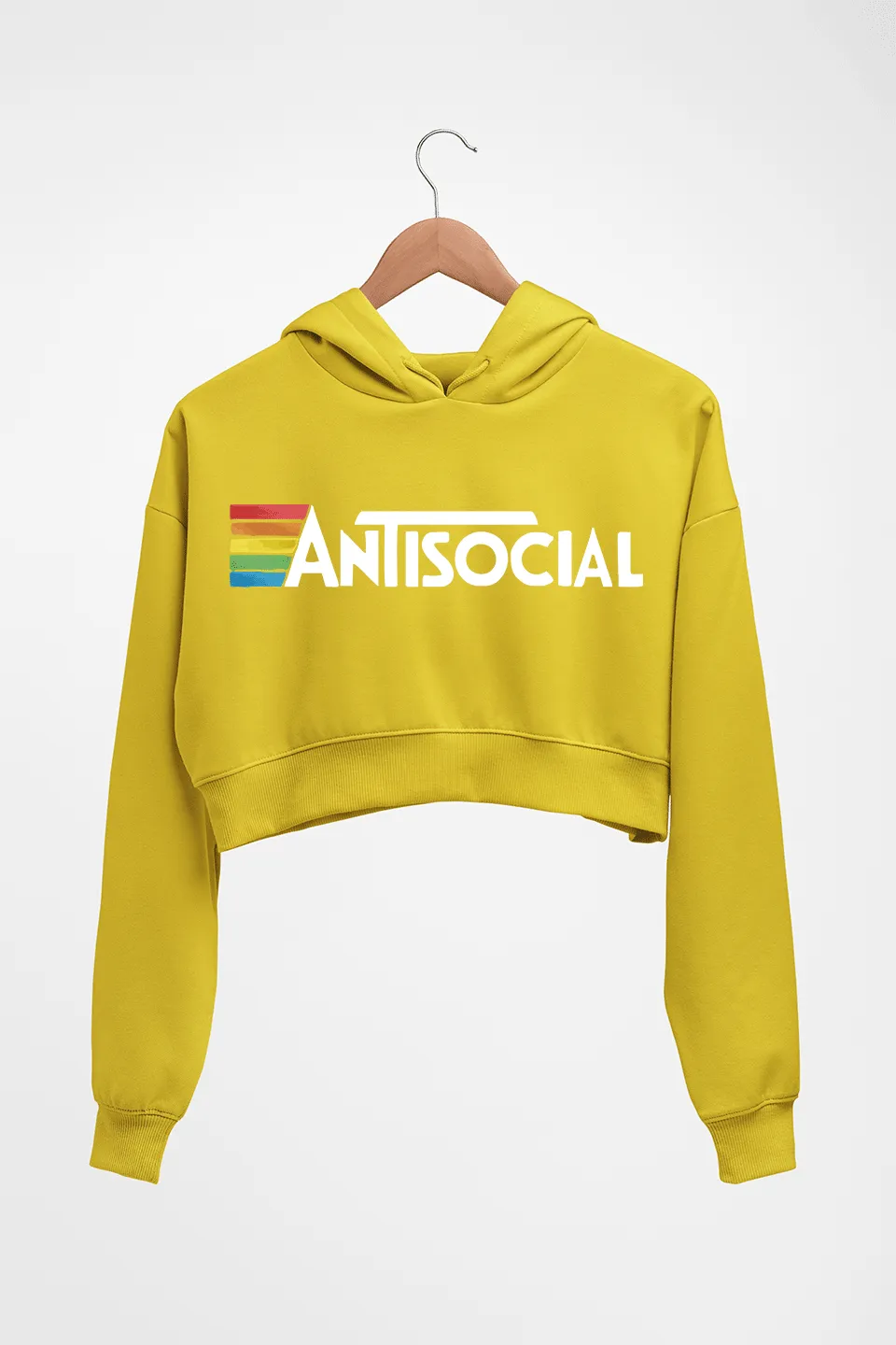 AntiSocial Crop HOODIE FOR WOMEN