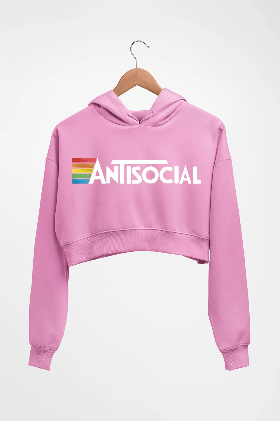 AntiSocial Crop HOODIE FOR WOMEN