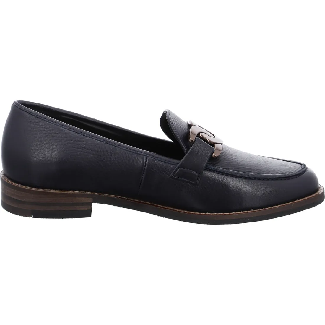 Ara Navy leather loafer