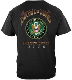 Army Second To None T-Shirt with Army Insignia