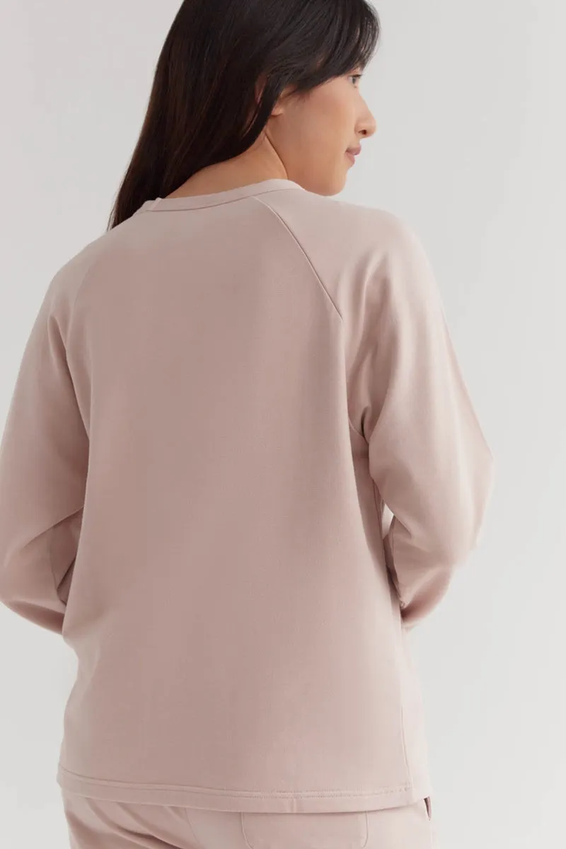 Assembly Label - Kin Fleece Top - Pink Clay