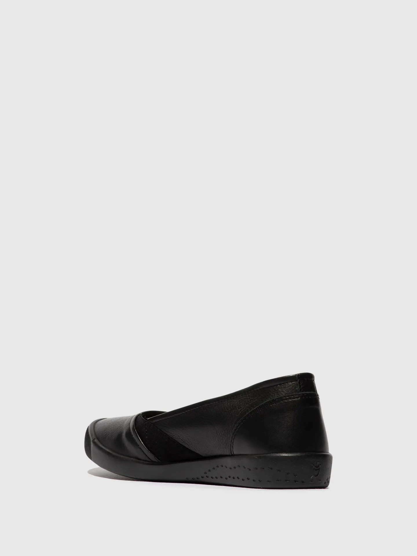 Black Elasticated Ballerinas