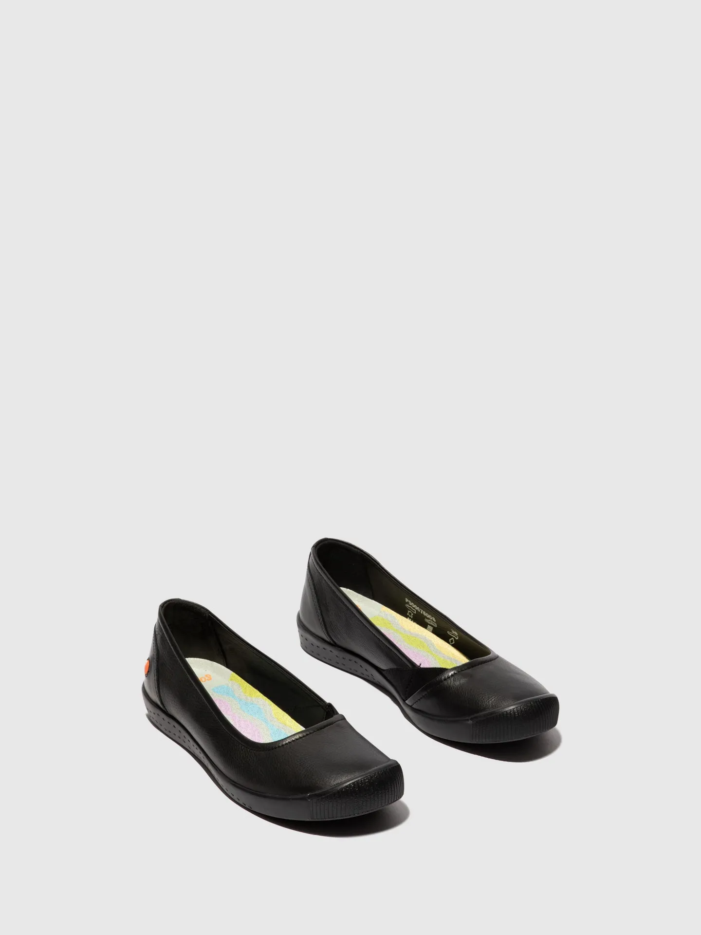 Black Elasticated Ballerinas