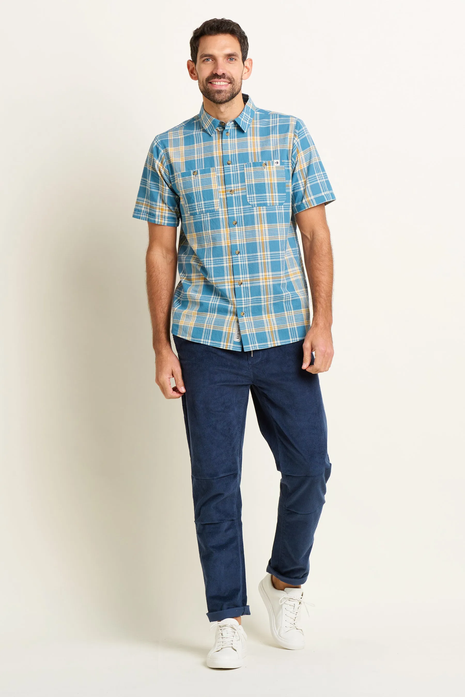 Blue Check Short Sleeve Shirt