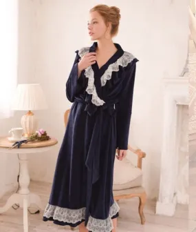 Blue Genevieve Robe Medium