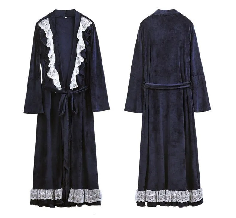 Blue Genevieve Robe Medium