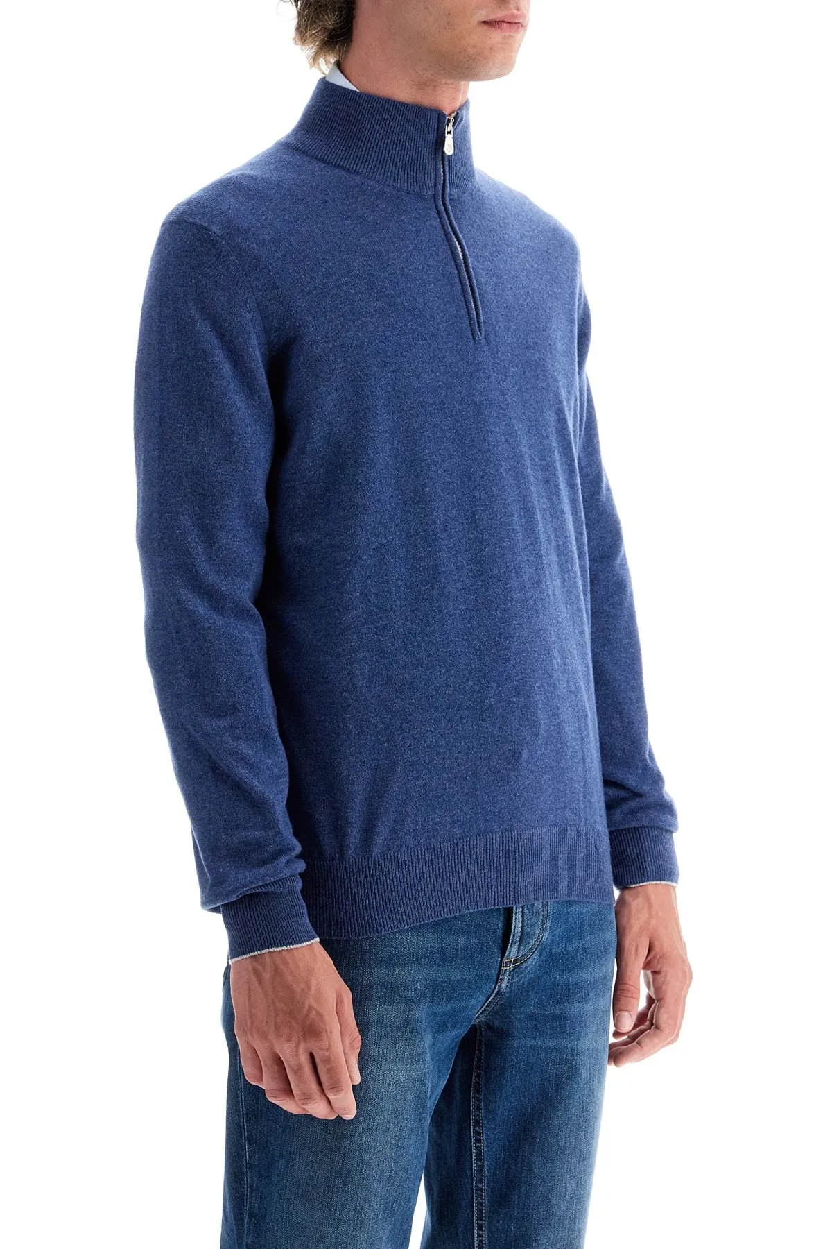 BRUNELLO CUCINELLI high-neck cashmere pullover sweater