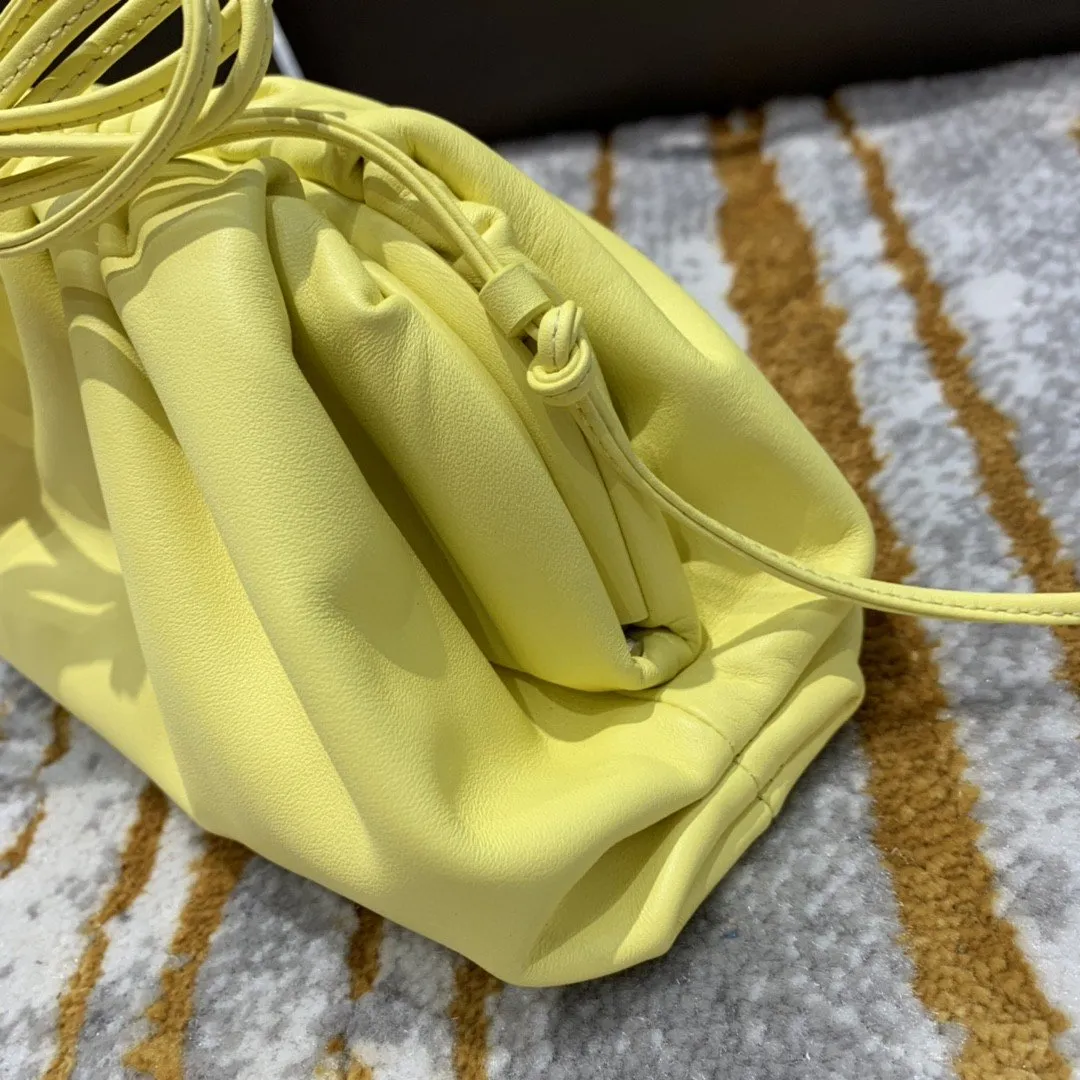 BV Mini Pouch For Women 8.6in/22cm In Light Yellow