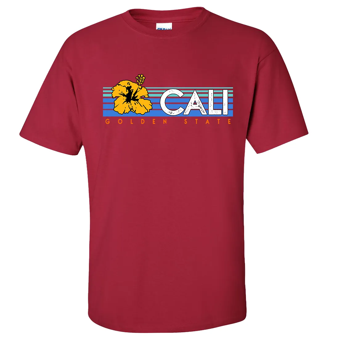 Cali Golden State Hibiscus Asst Colors T-shirt/tee