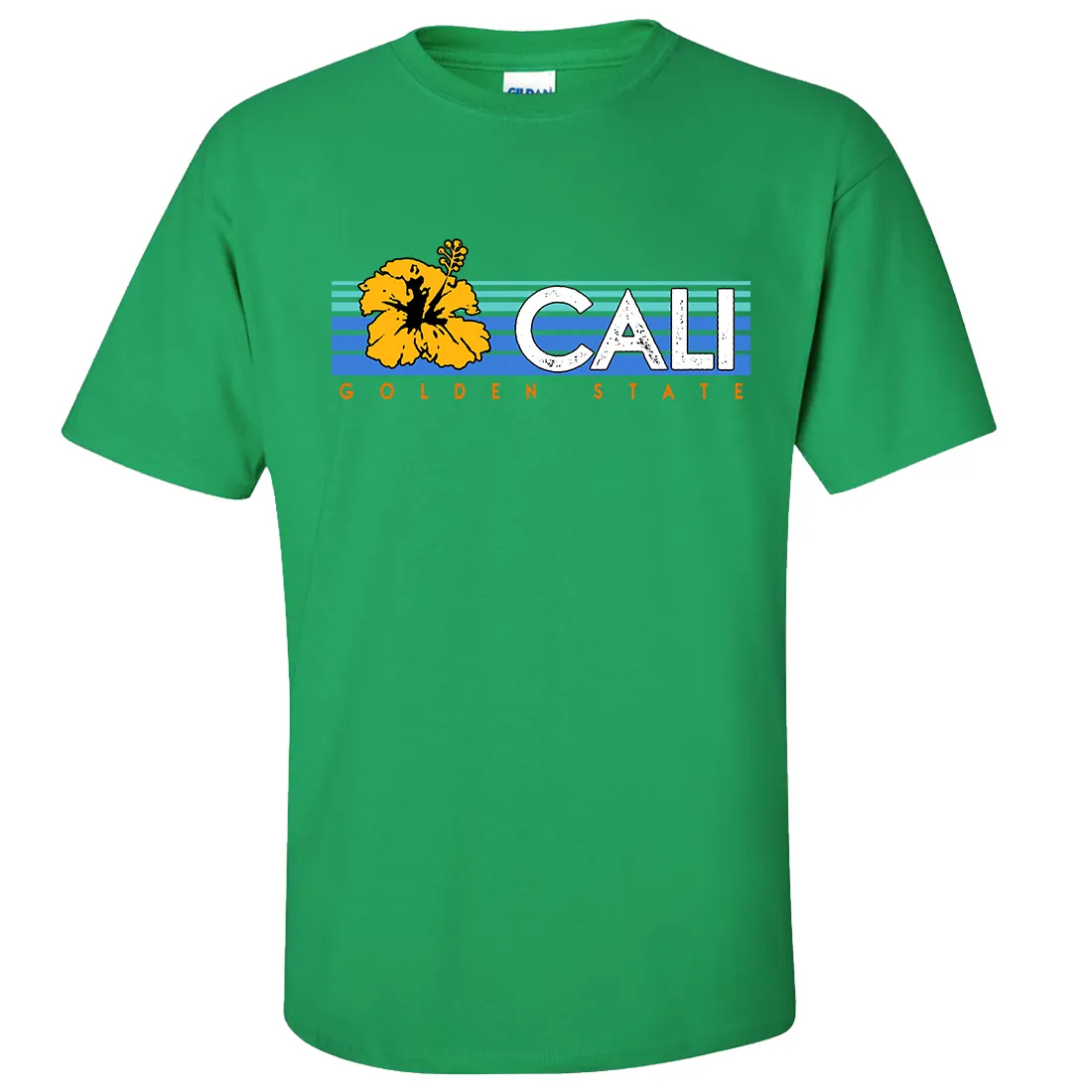 Cali Golden State Hibiscus Asst Colors T-shirt/tee