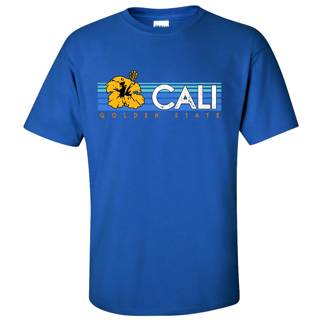 Cali Golden State Hibiscus Asst Colors T-shirt/tee