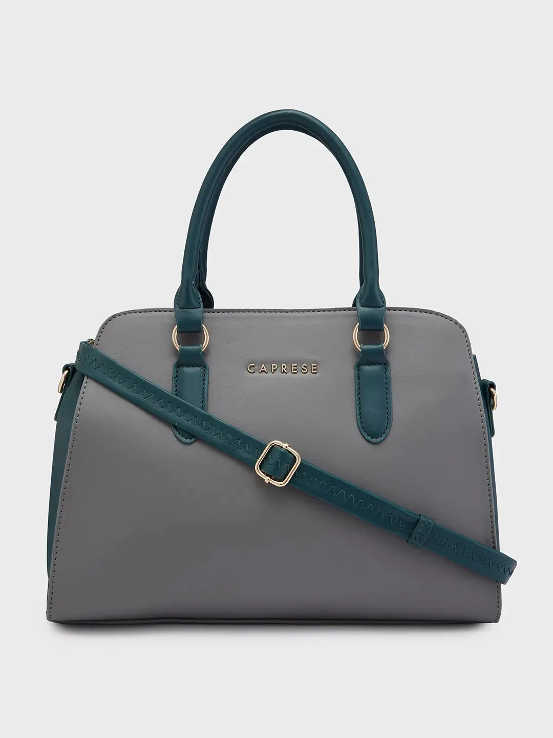 Caprese Foxy Satchel Large Handbag Grey