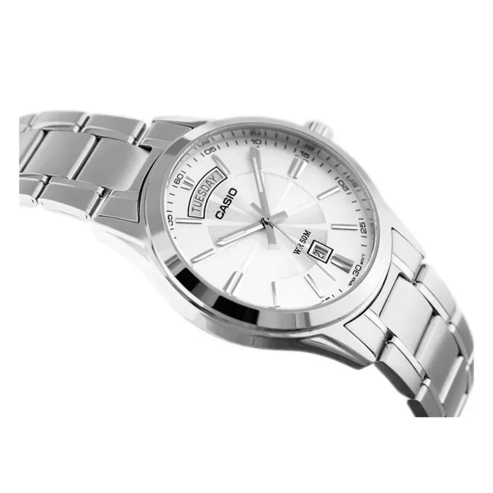 Casio - MTP-1381D-7AVDF - Stainless Steel Wrist Watch for Men - Silver & Black