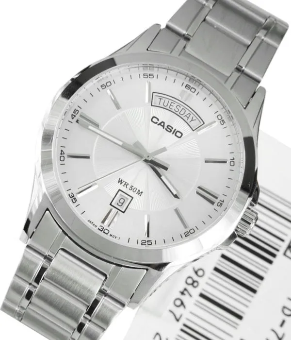 Casio - MTP-1381D-7AVDF - Stainless Steel Wrist Watch for Men - Silver & Black