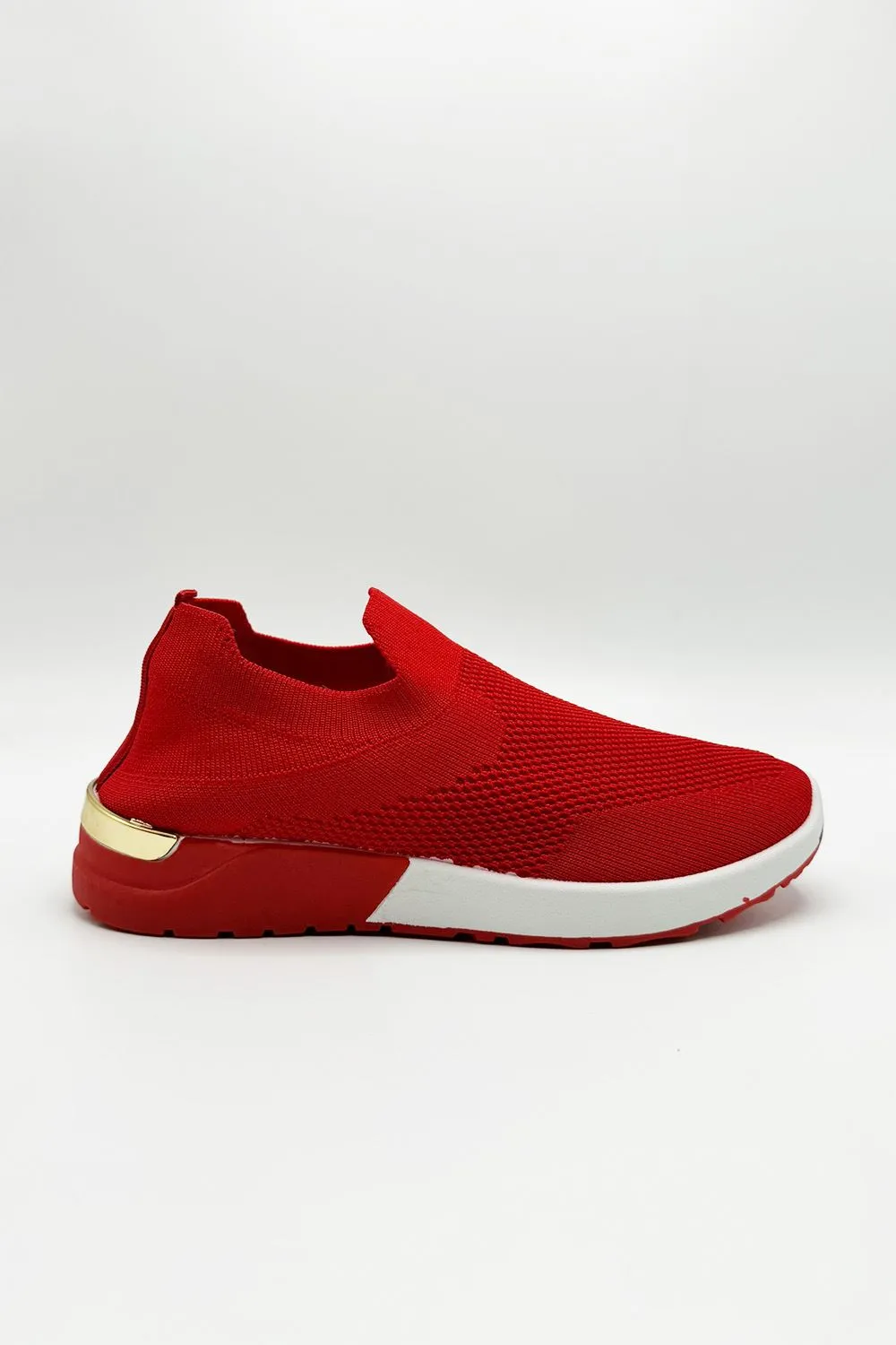 Chelsey Slip On Trainers in Red