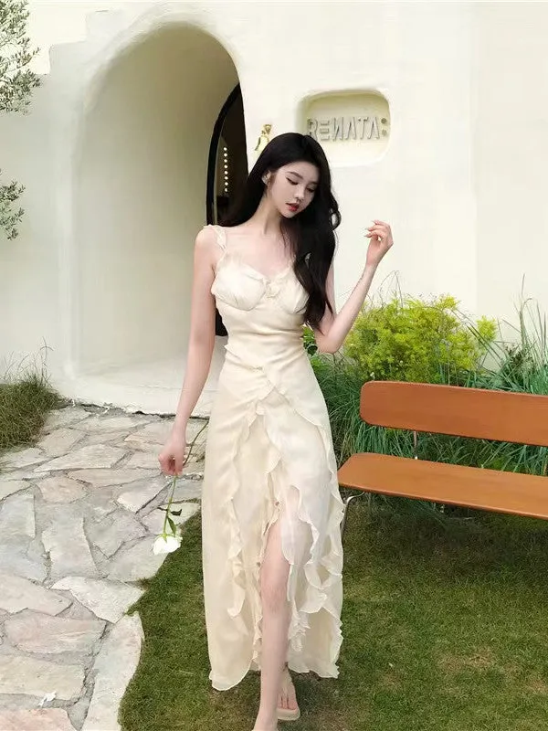 Chiffon Newest Long Prom Dresses, 2022 Fashion Girl Graduation Party Dresses, 2022 Popular Bridesmaid Dresses