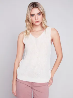 Cold-Dye Knit Cami - Natural