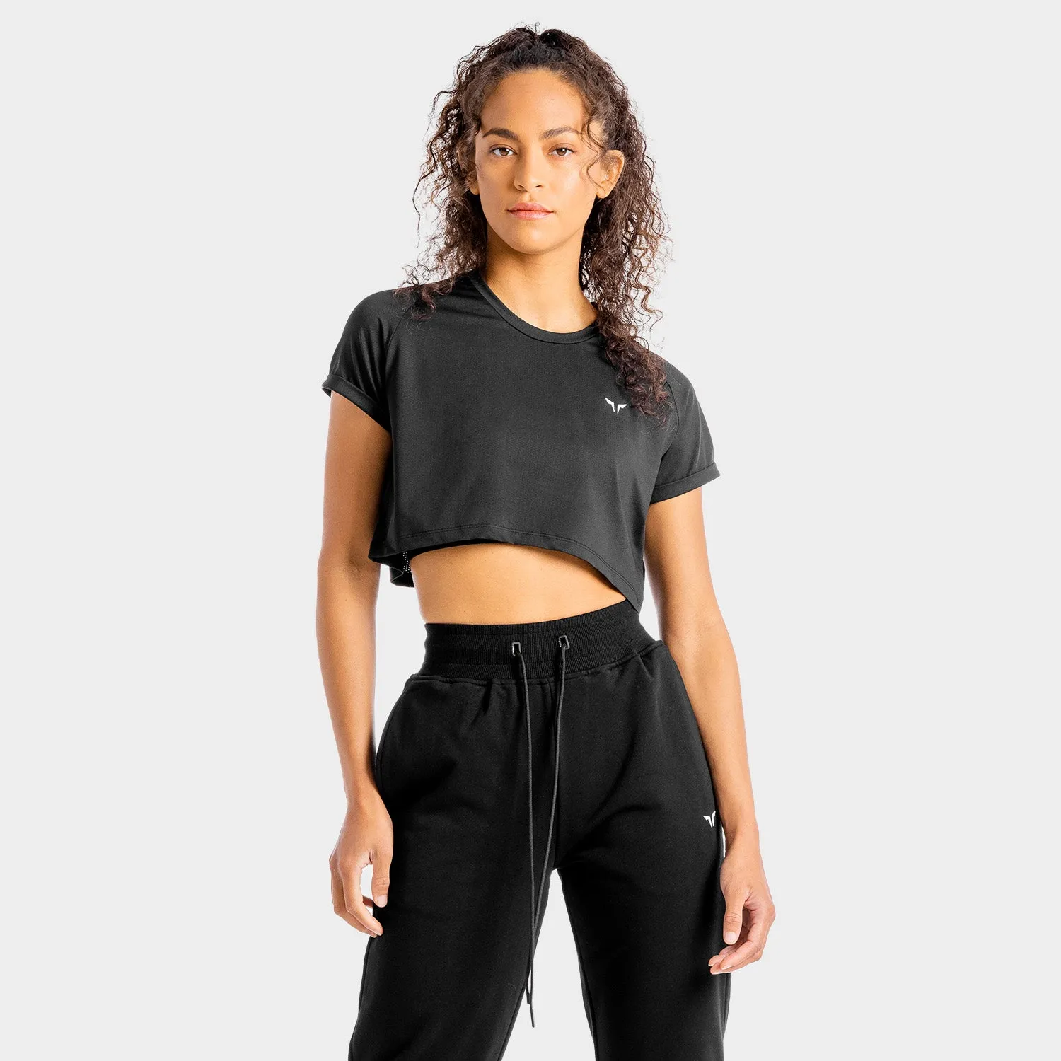 Core Crop Tee - Onyx