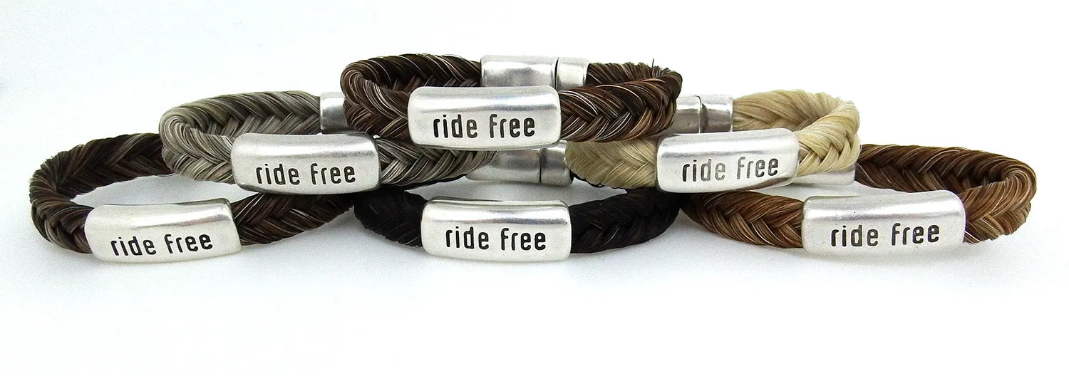 Cowboy Collectibles Ride Free Magnetic Clasp Bracelets - Cinnamon