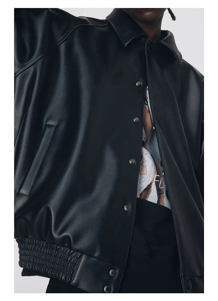 Cribs Faux Leather Jacket