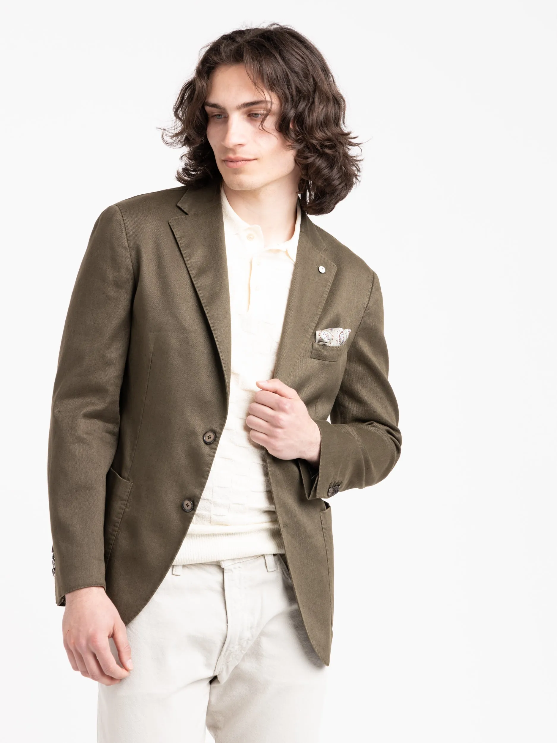 Dark Green Garment-Dyed Jack Sport Jacket