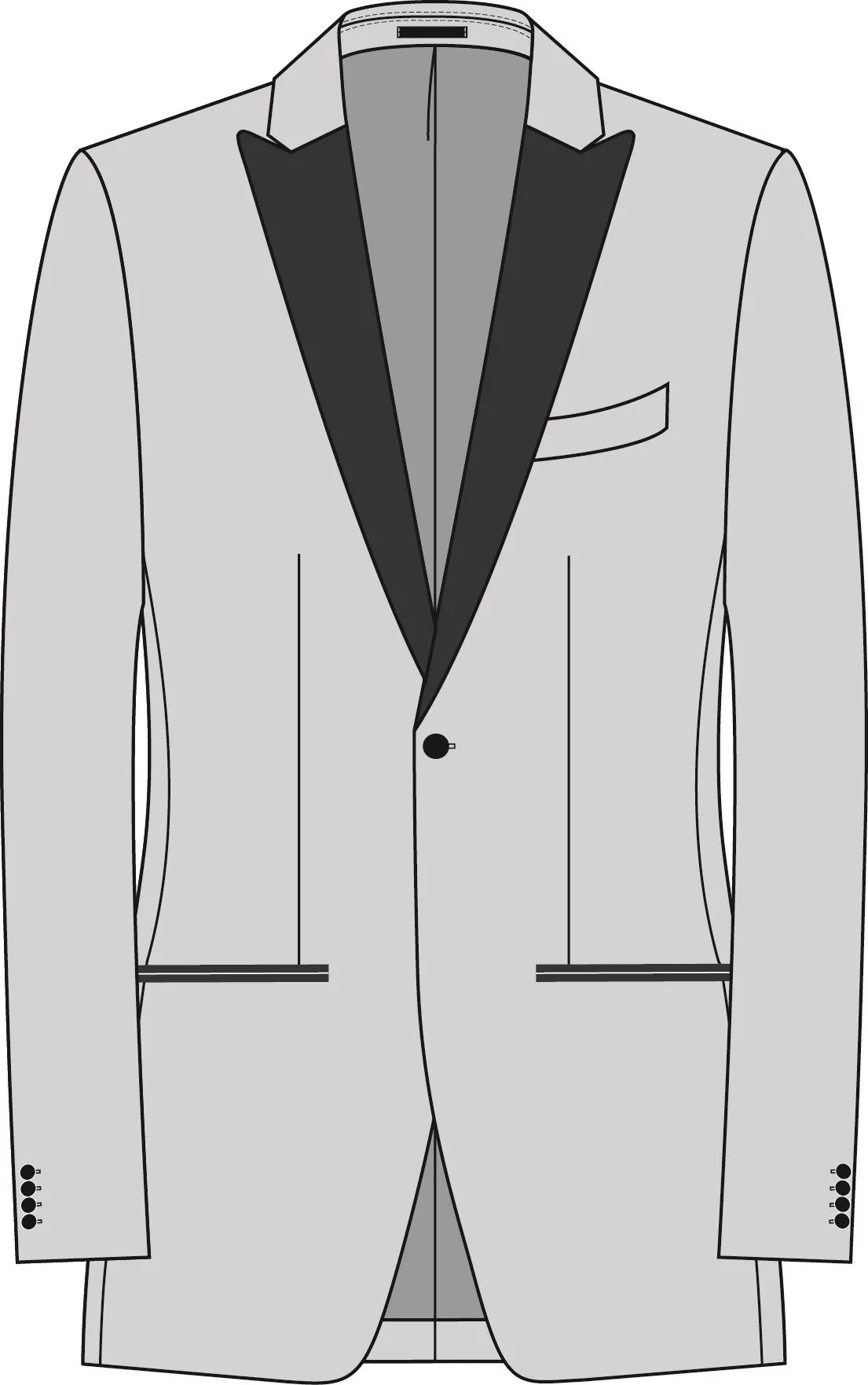 Stylish Dundas Peak Lapel Dinner Jacket for Refined Evening Attire