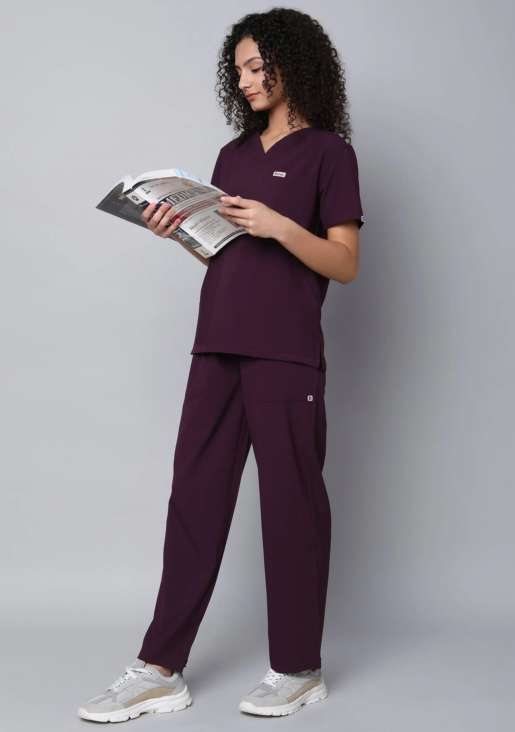 Ecoflex Women's 5 Pocket (Wine) Scrub