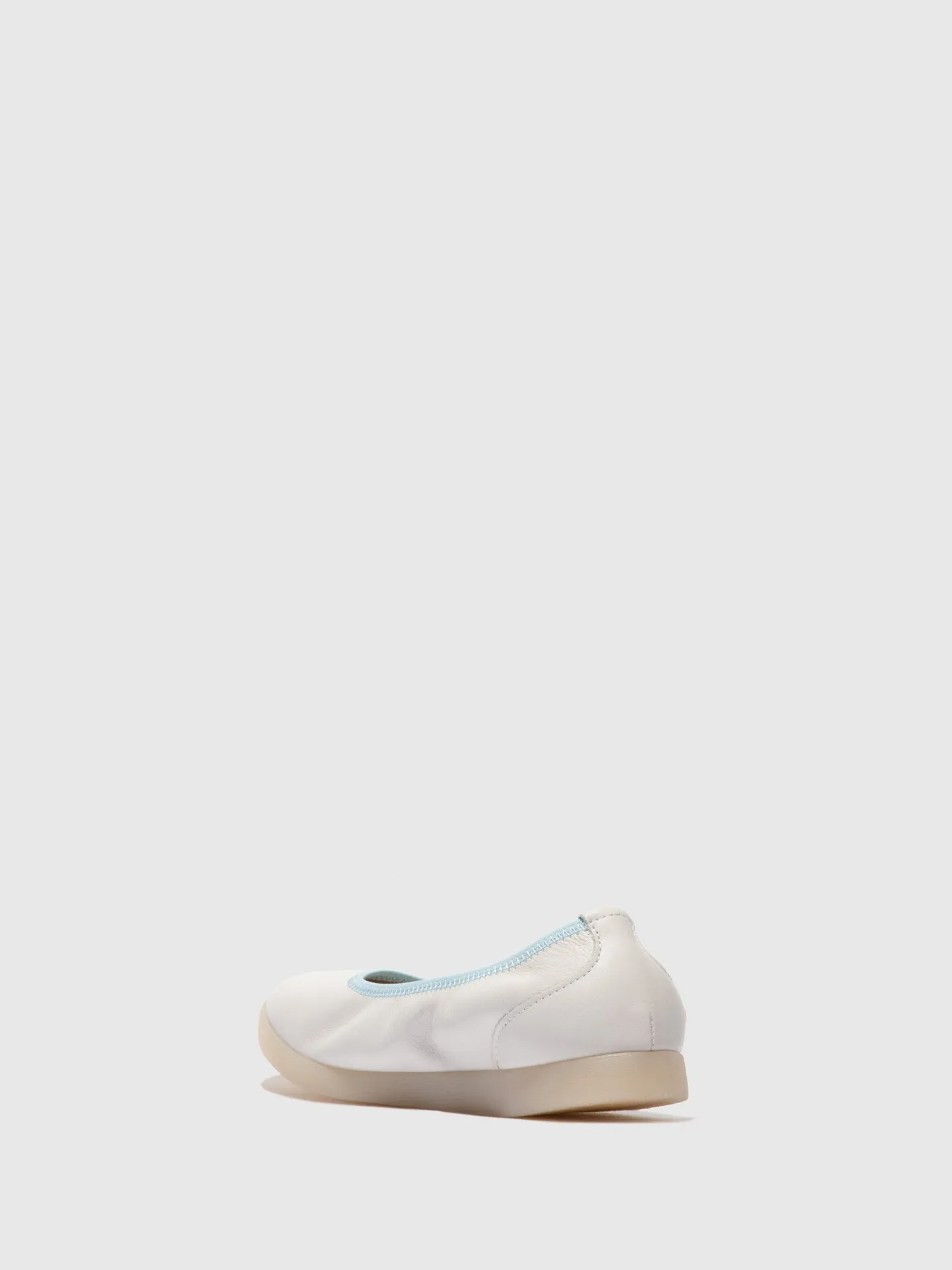 Elasticated Ballerinas LETI646SOF SMOOTH WHITE