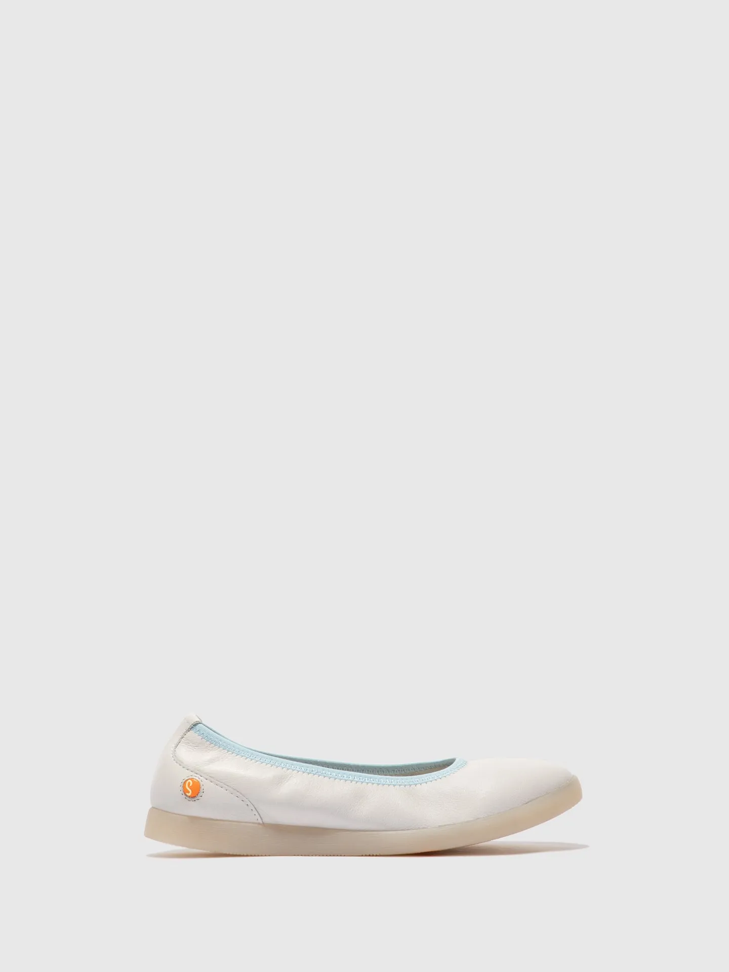 Elasticated Ballerinas LETI646SOF SMOOTH WHITE