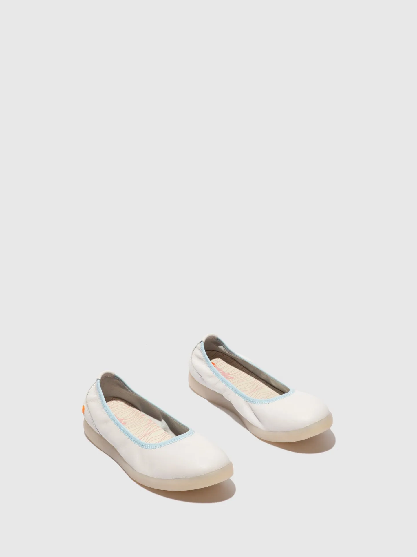 Elasticated Ballerinas LETI646SOF SMOOTH WHITE