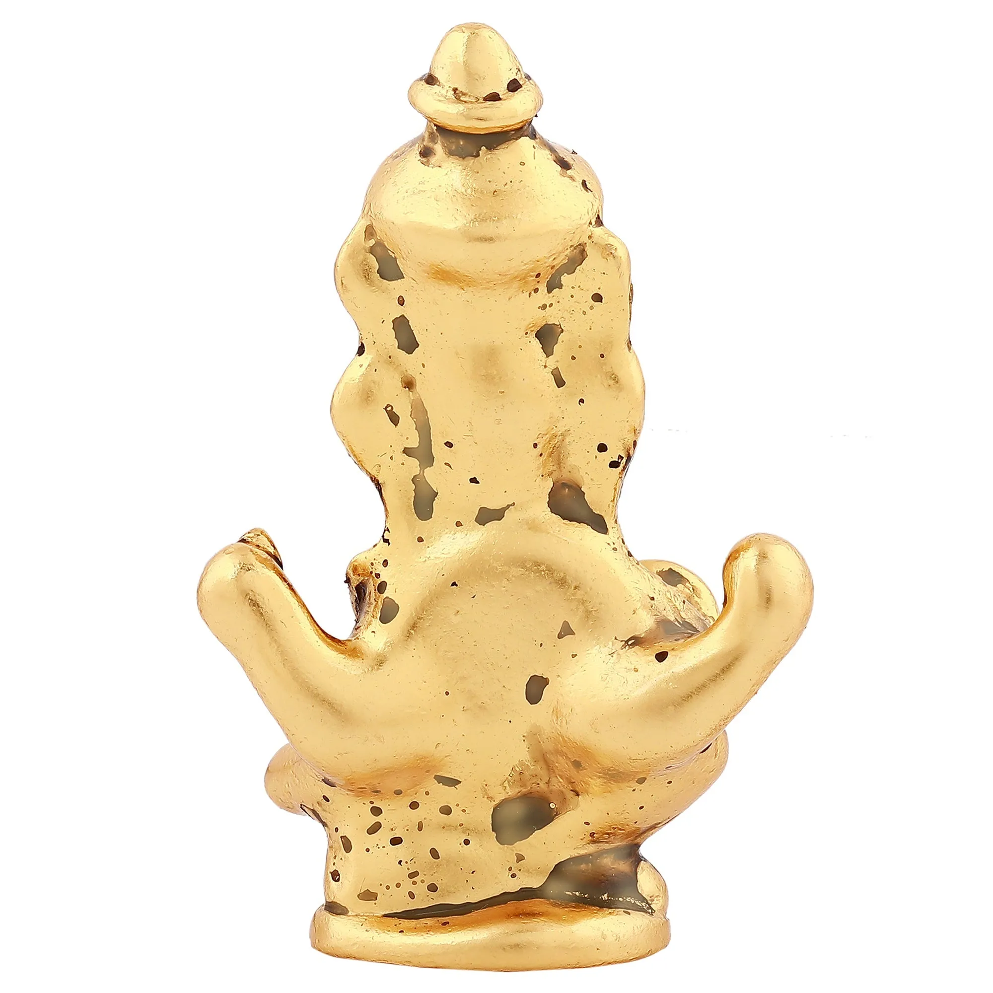 Estele Gold Plated Antique Spiritual Lord Ganesh Idol for Gifts & House Warming/Home/Office Decors.