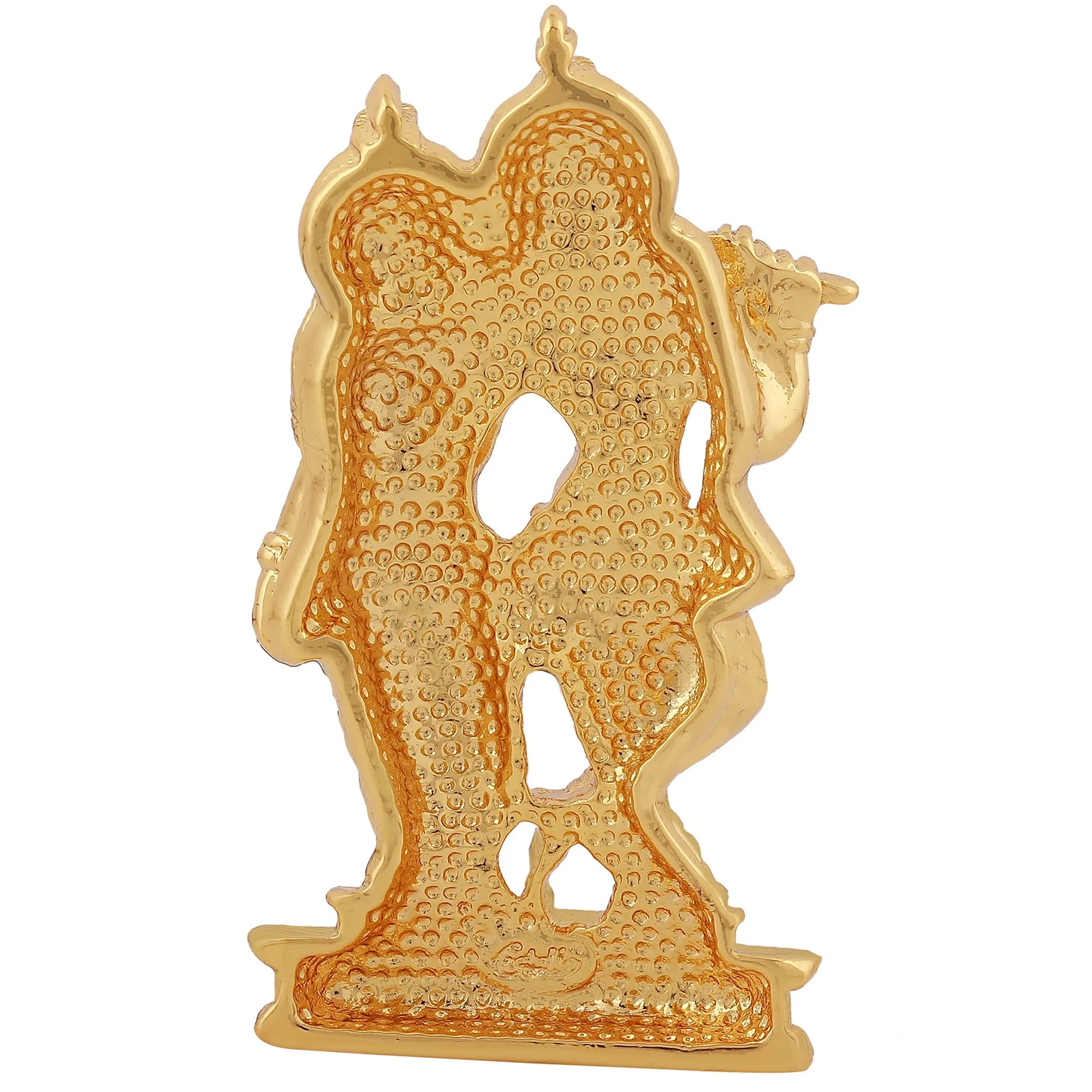 Estele Gold Plated Devotional Shree Radha Krishna Idol for Home/Car Decor.