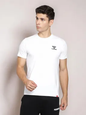 Evel Men Cotton White T-Shirt