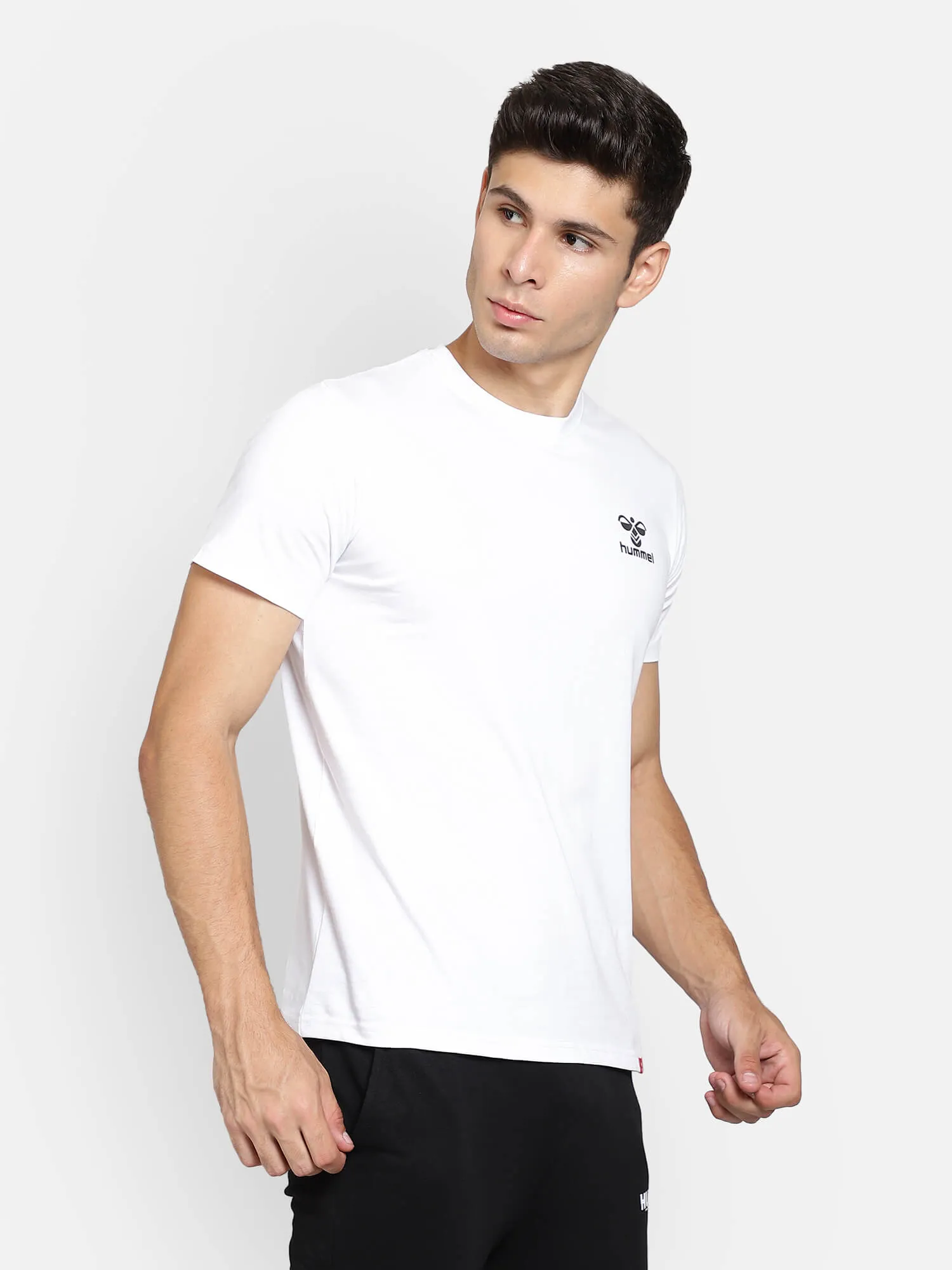 Evel Men Cotton White T-Shirt