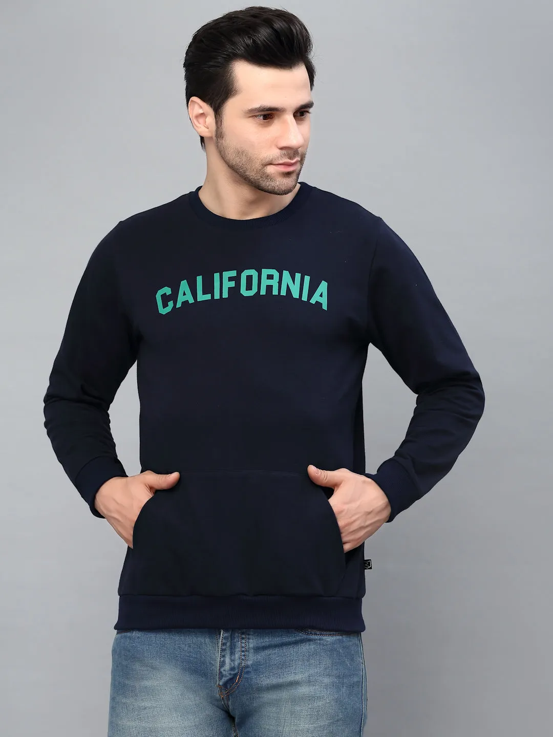 Fleece CALIFORNIA Printed Sweatshirt-Full