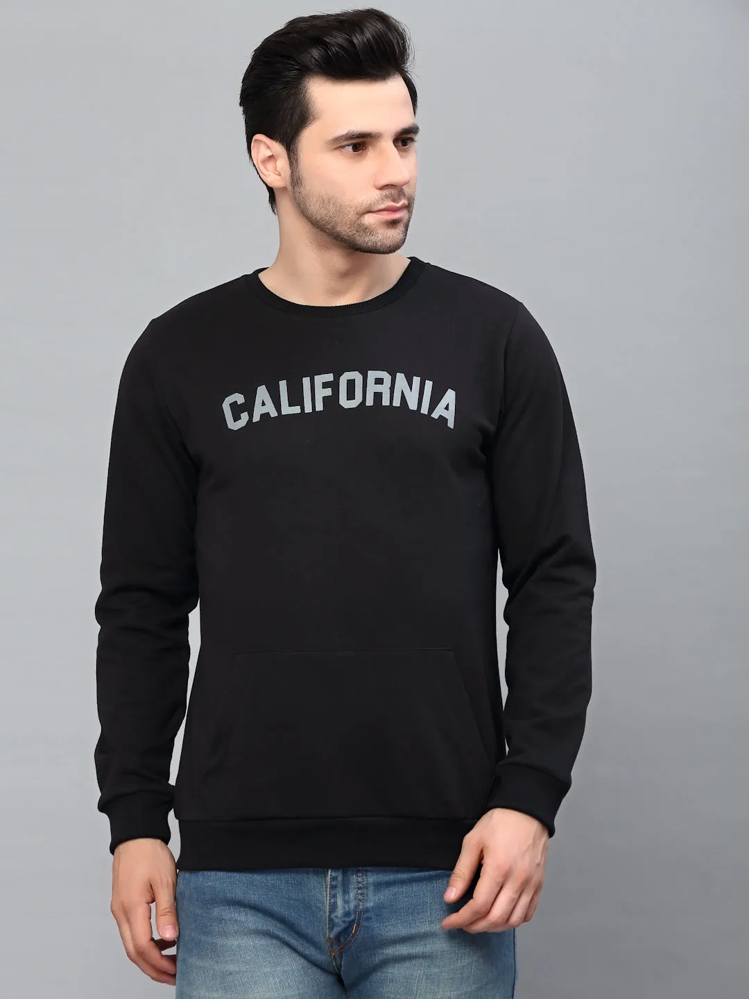 Fleece CALIFORNIA Printed Sweatshirt-Full