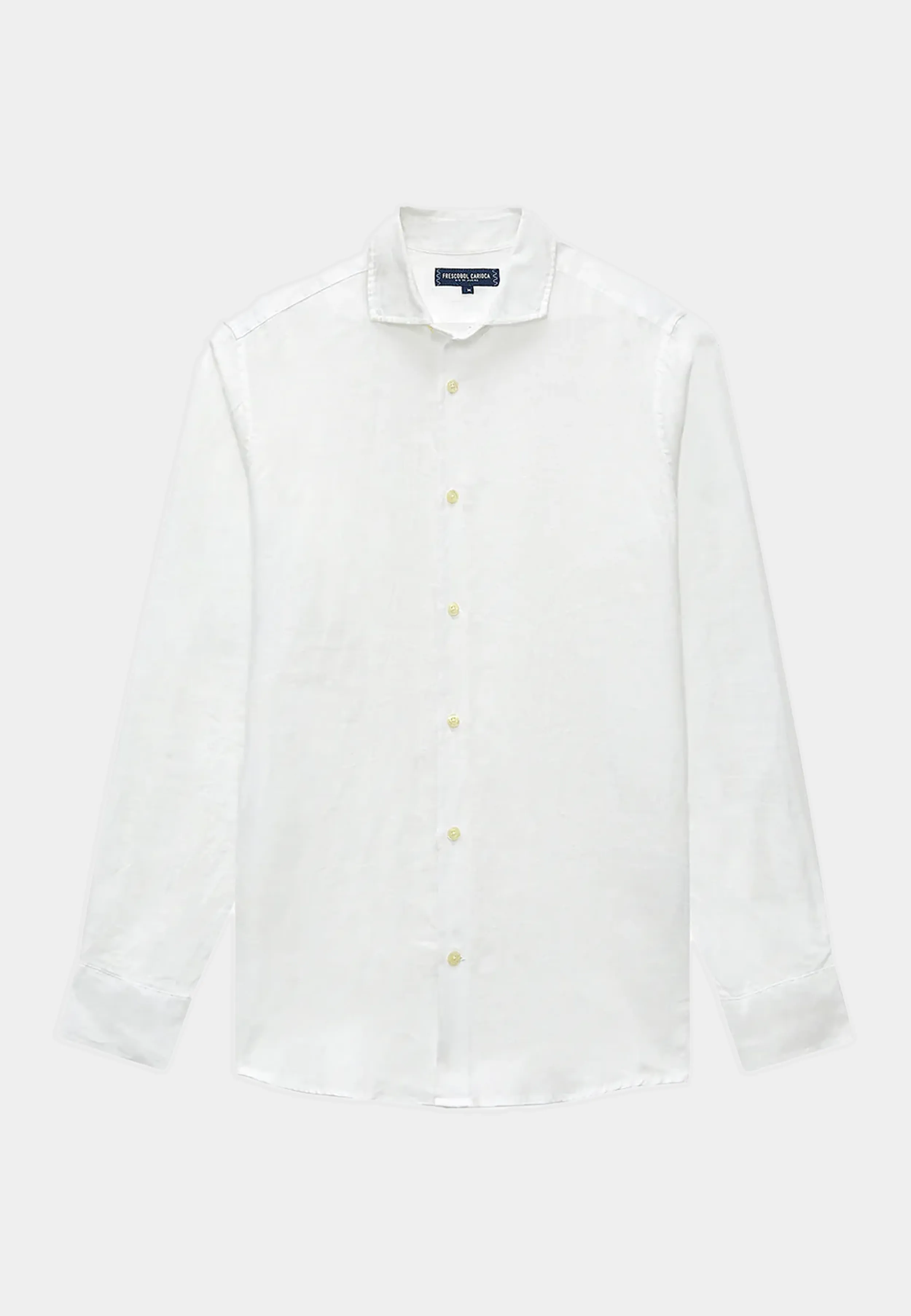 Frescobol Antonio Linen Shirt White