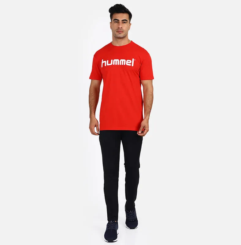 Go Men Cotton Red Logo T-Shirt