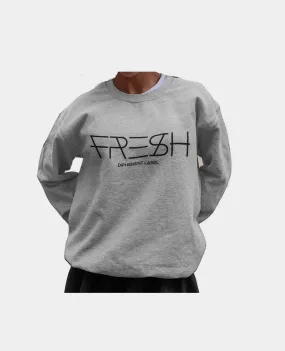 Gray FRESH 3D Embroidery Sweatshirt