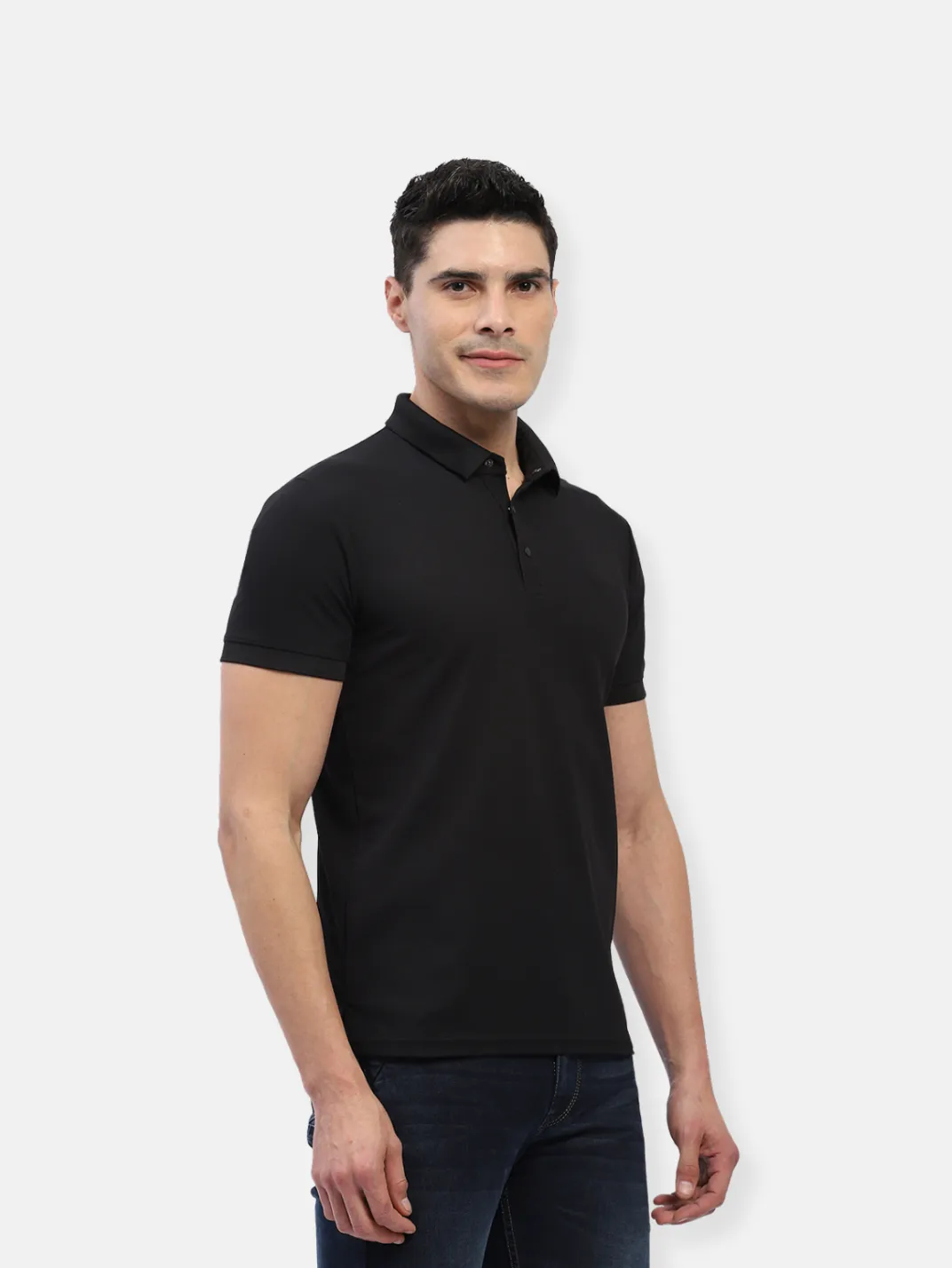 Hummel Jaye Men Black B2B Poly Polo