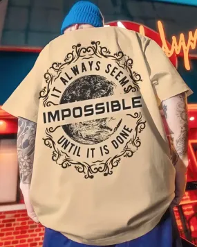 Impossible Oversized Printed T-Shirt