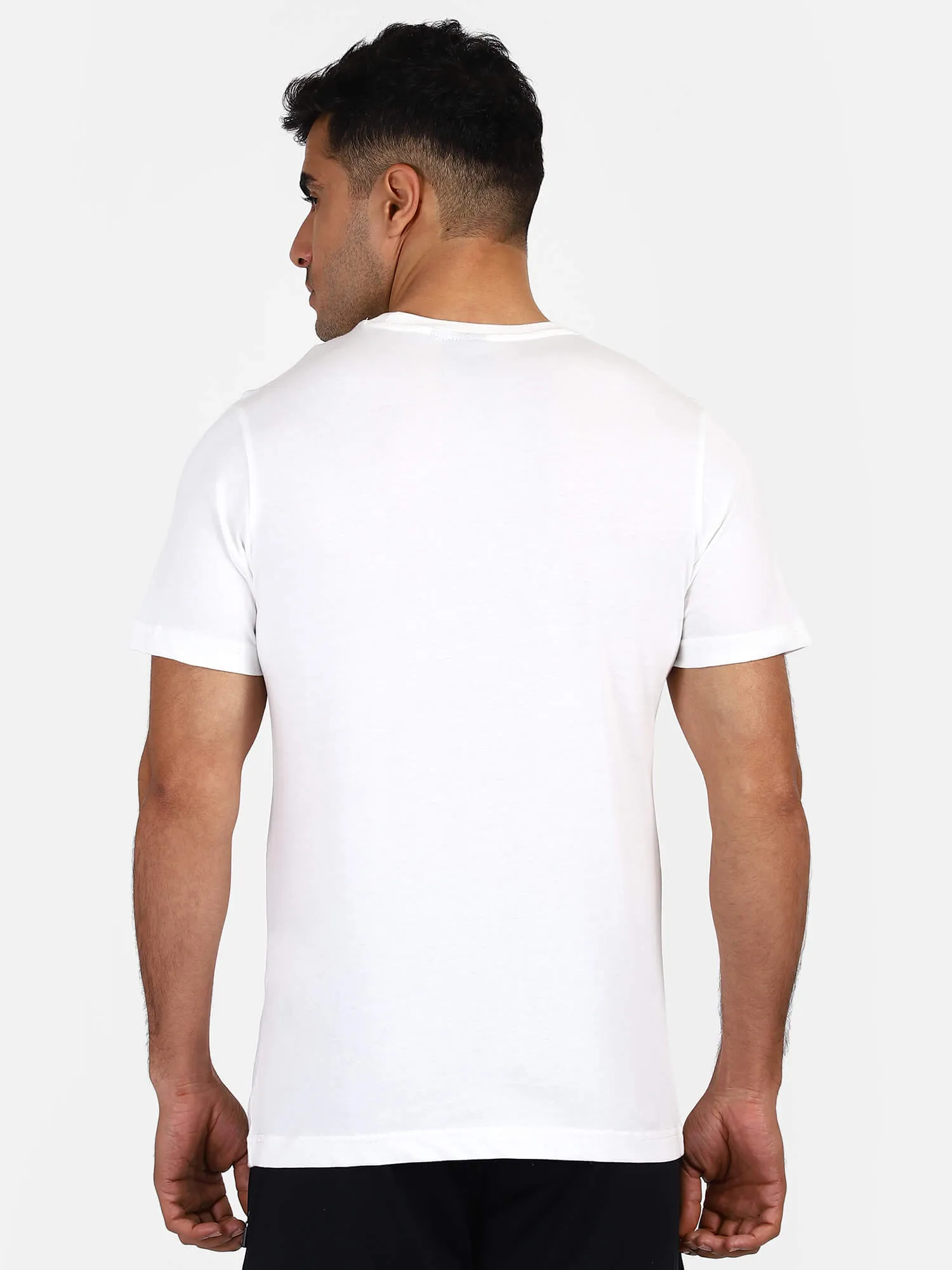 Kevins Men Cotton White T-Shirt