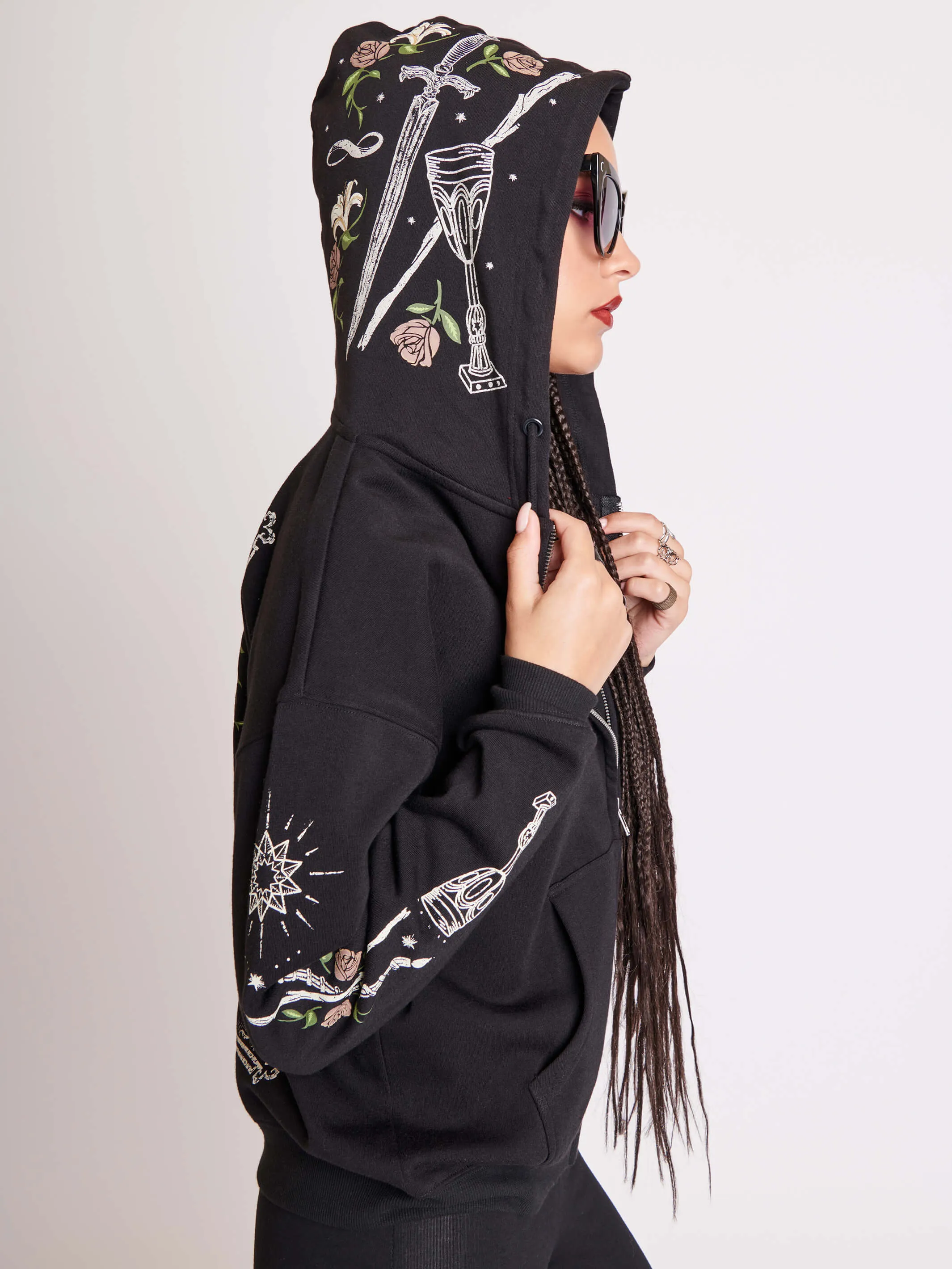 Magician Tarot Zip Up Hoodie